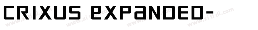 Crixus Expanded字体转换